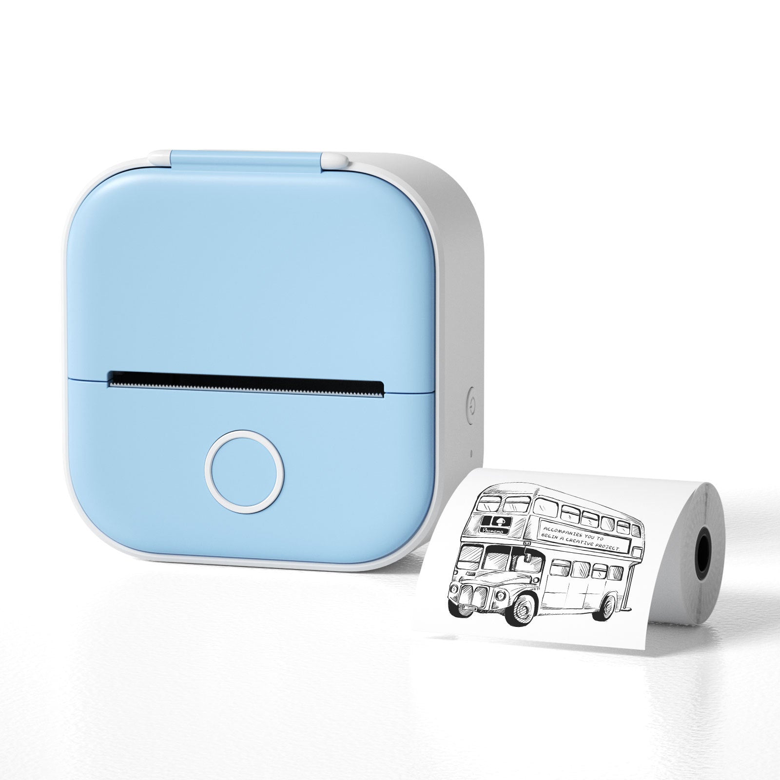 Portable Mini Thermal Label Printer: Bluetooth Connectivity