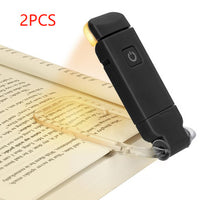 USB Rechargeable LED Clip-On Book Light with Adjustable Brightness