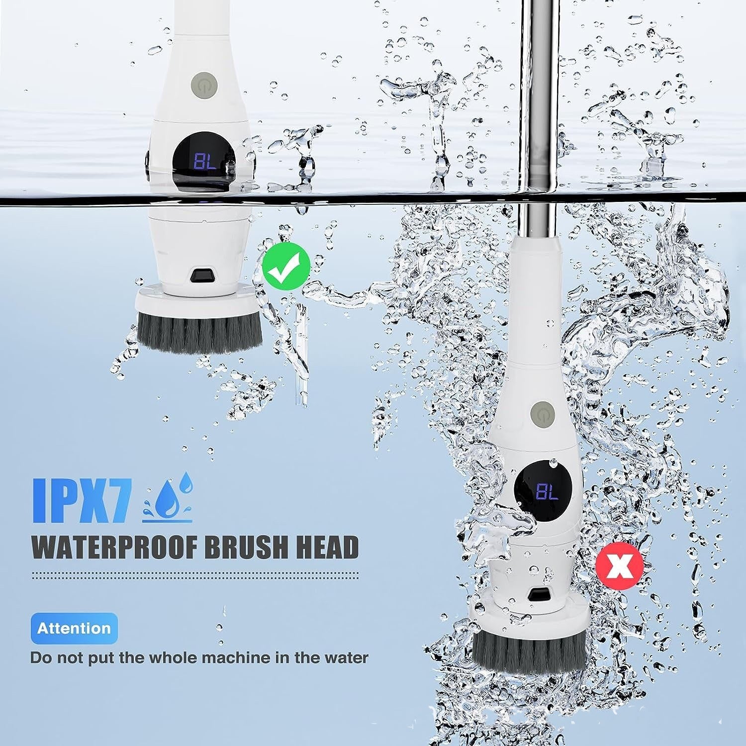 8-in-1 electric cleaning brush