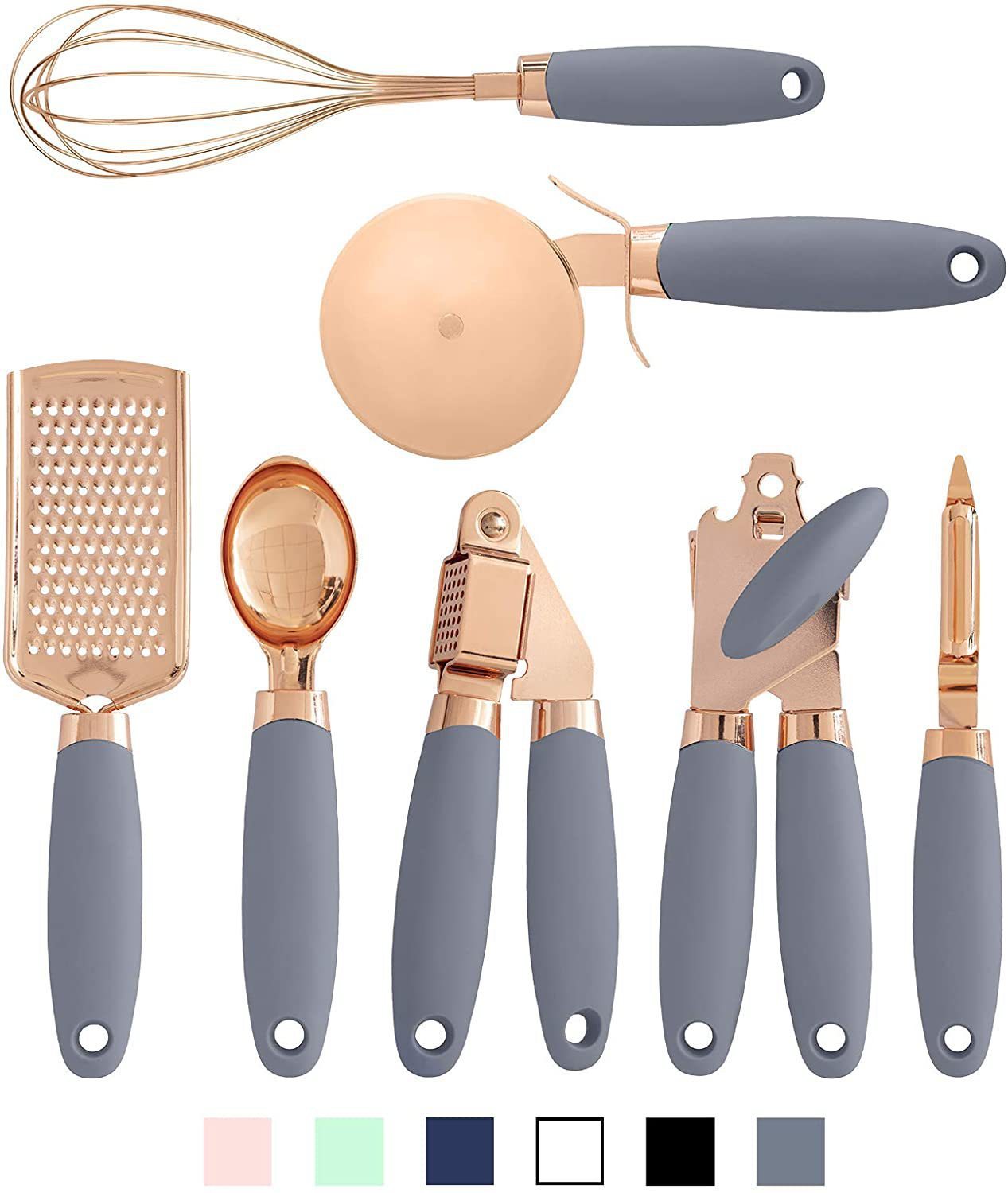 7-Piece Stainless Steel Kitchen Gadget Set.