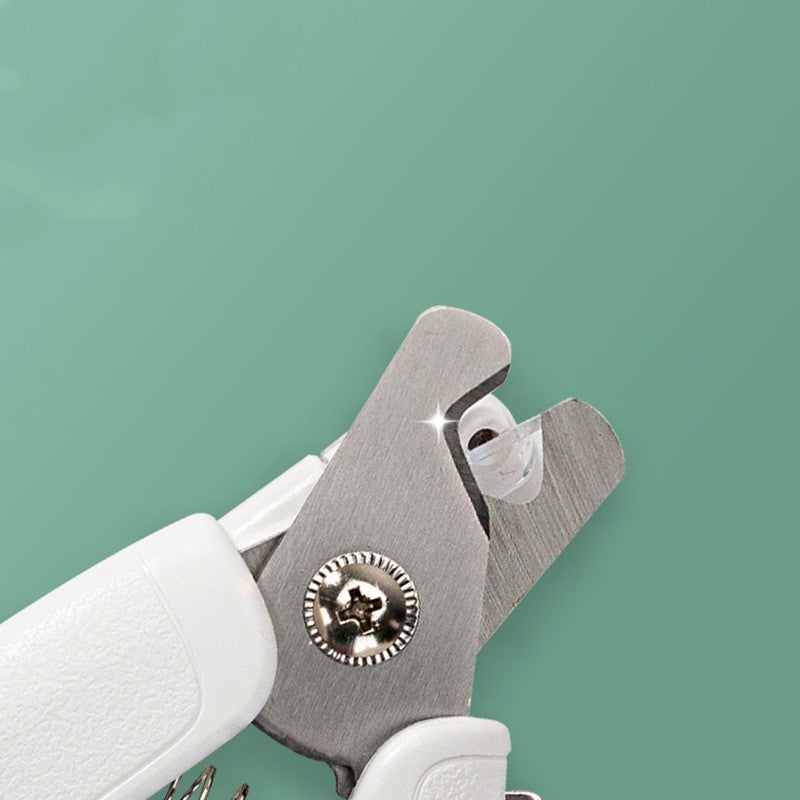 Pet nail clippers with LED light.