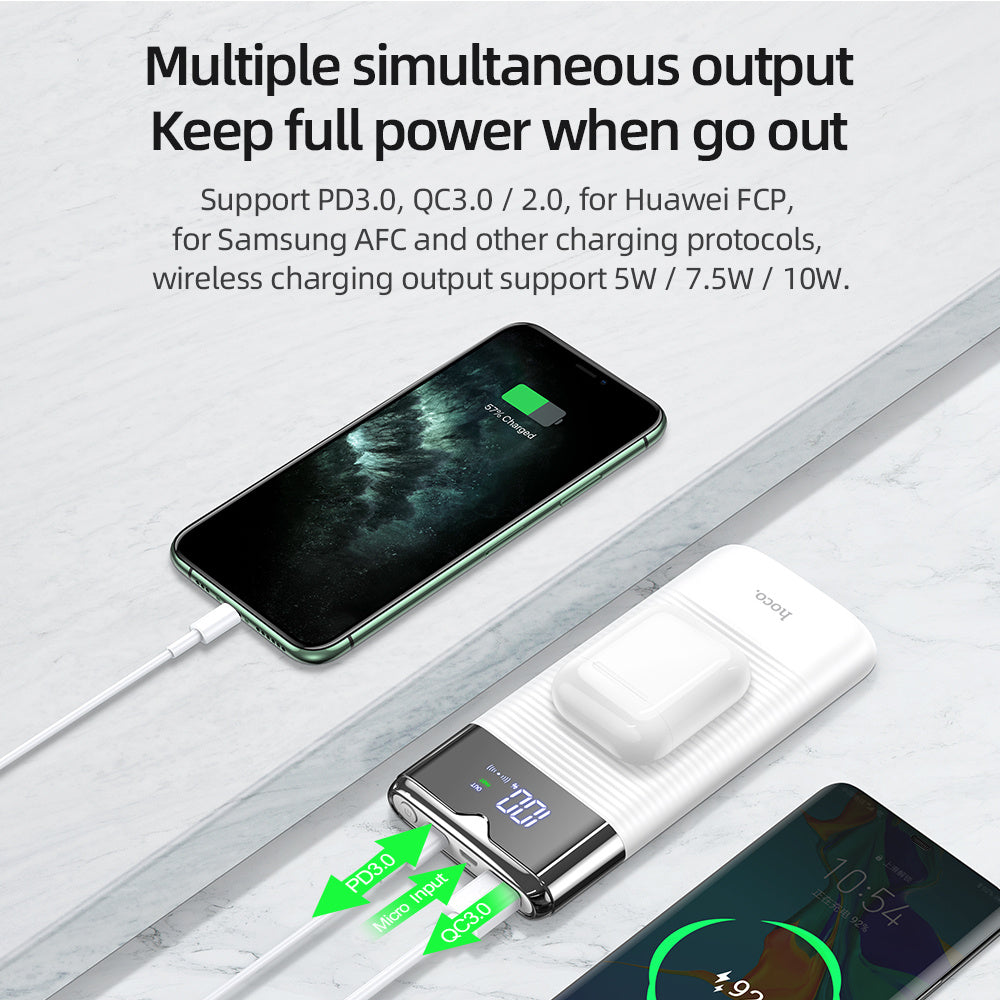 10,000mAh Wireless Power Bank with Fast Charging