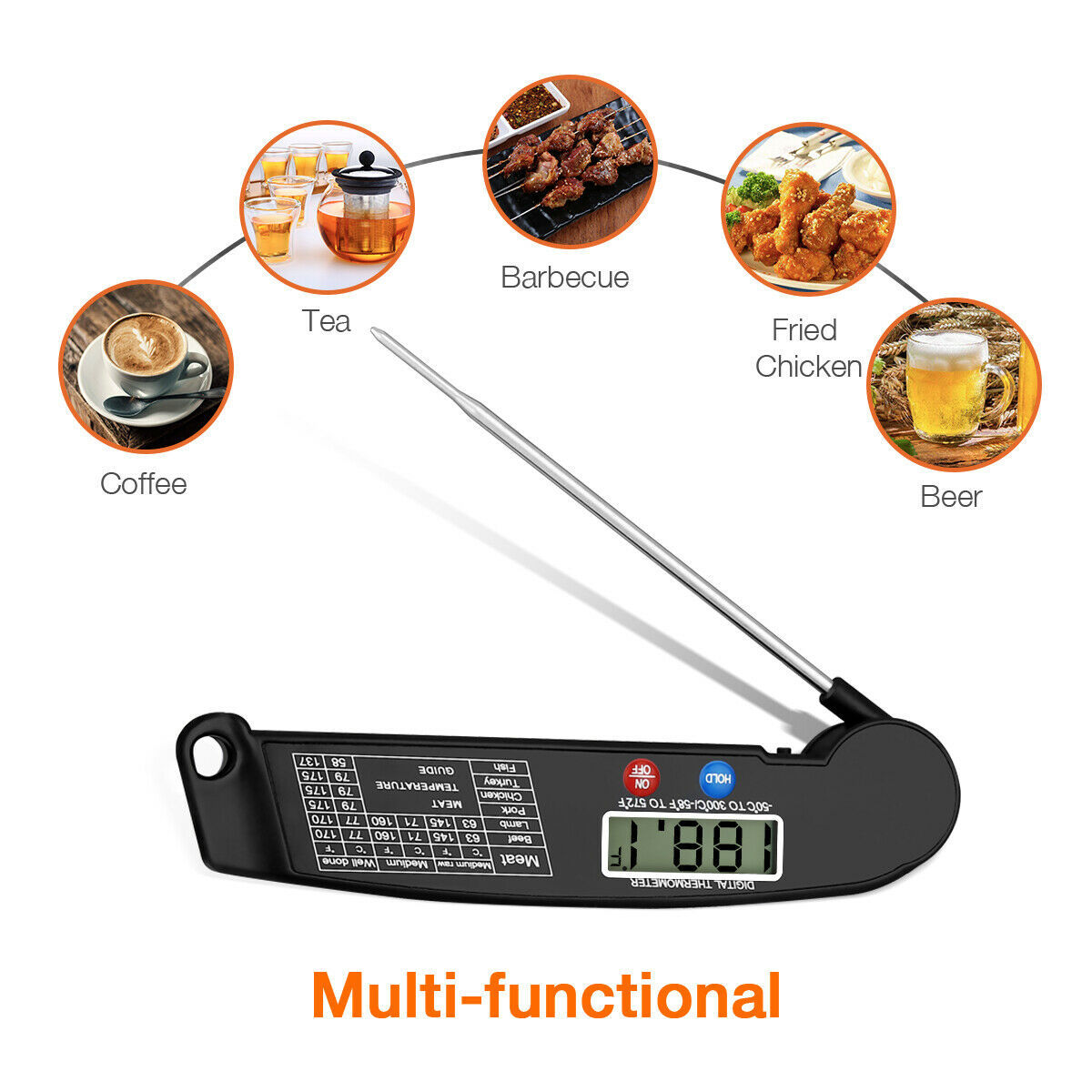 Instant Read Digital Meat Thermometer