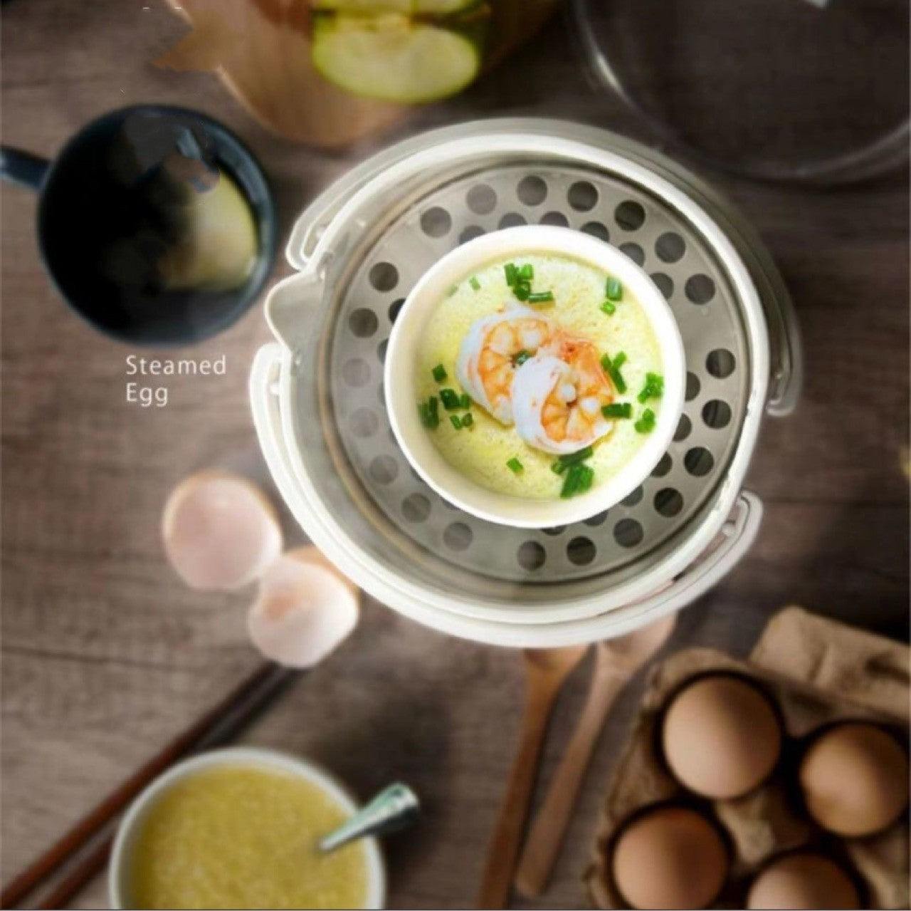 Portable folding electric cooker.