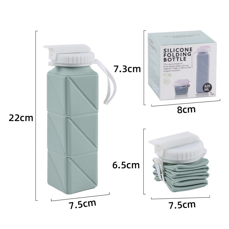 Portable Silicone Folding Water Bottle
