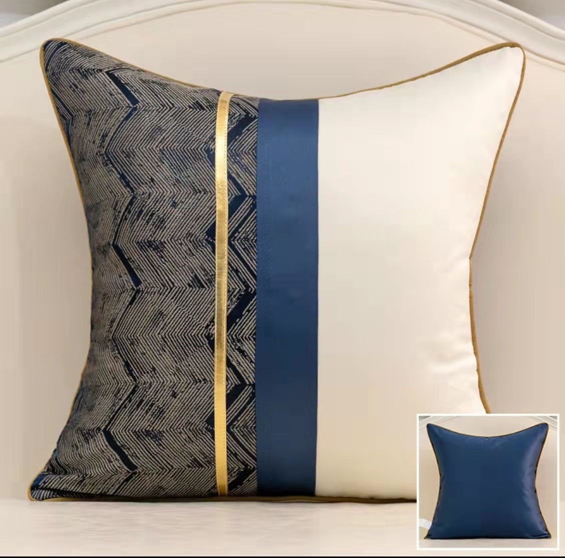 Fashion Splicing Pillow Cover
