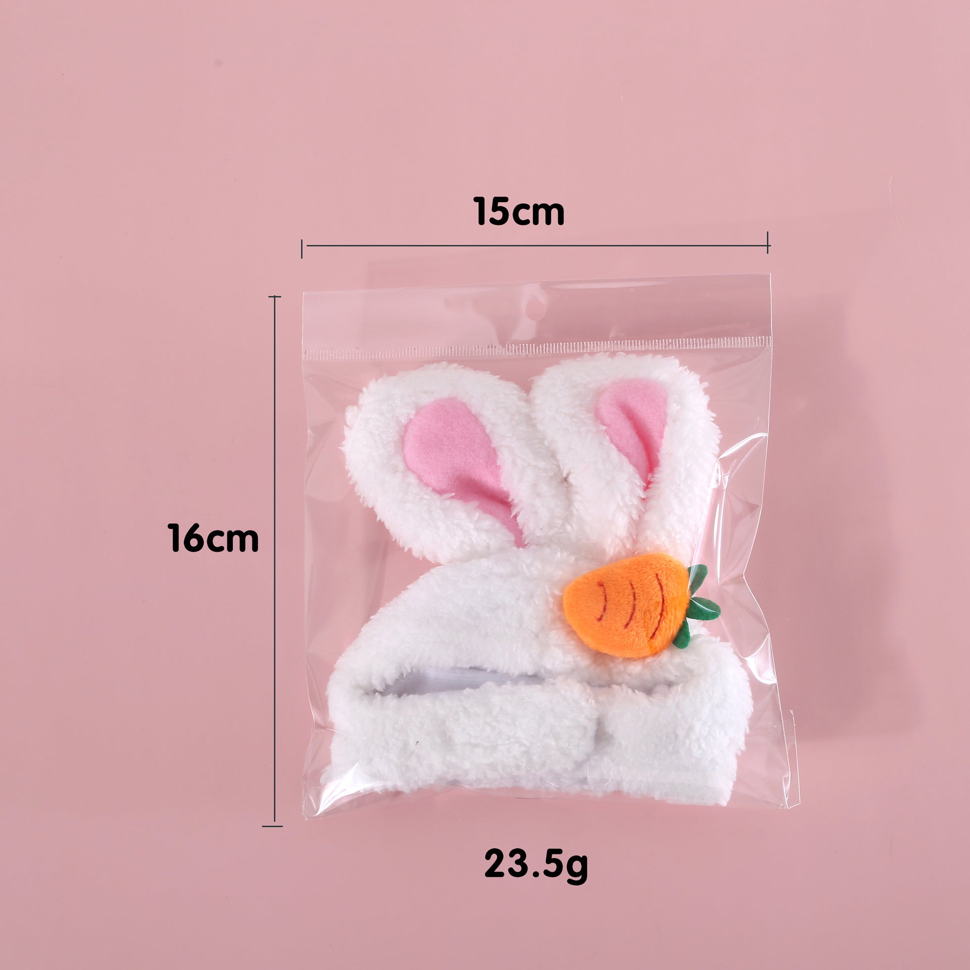 Plush Cartoon Pet Hat with Cat, Dog, and Rabbit Ears