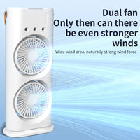 Double-Ended Spray Fan: Portable Air Cooler