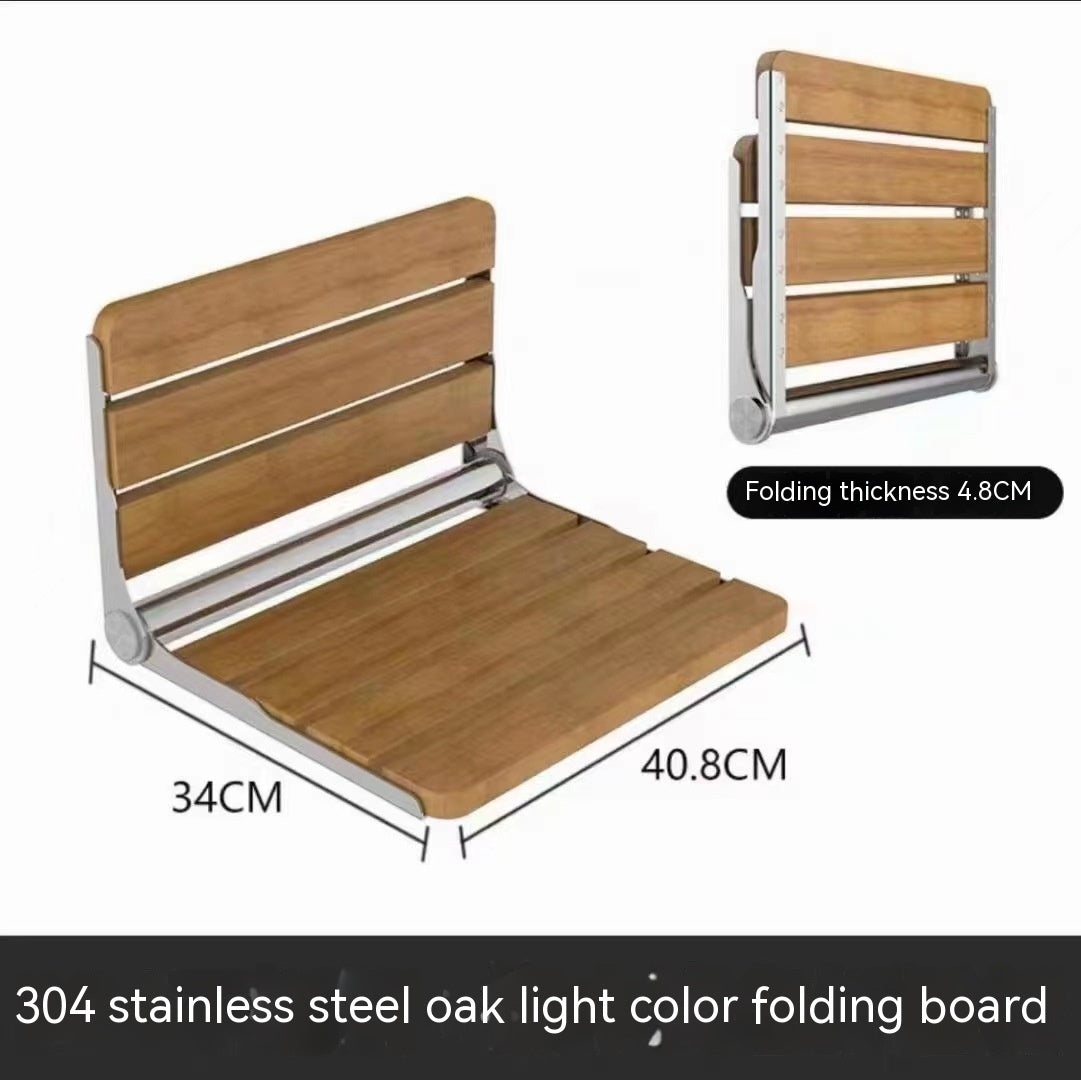 Wall-Mounted Folding Bath Stool