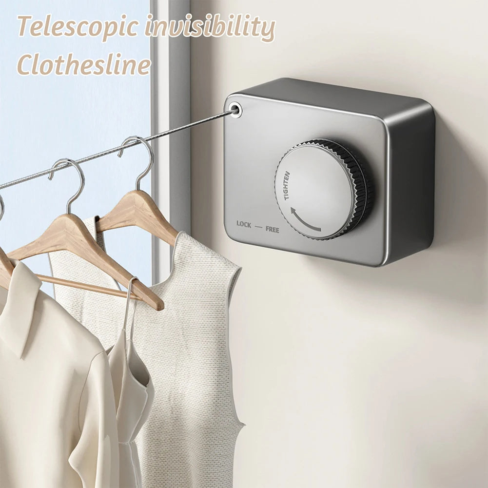 Telescopic Rust-Proof Wall Hanging Clothesline
