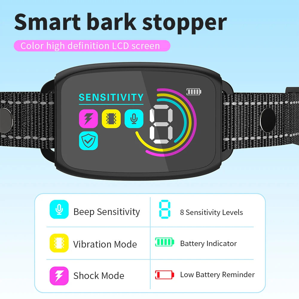 Smart Anti-Bark Rechargeable Dog Collar.