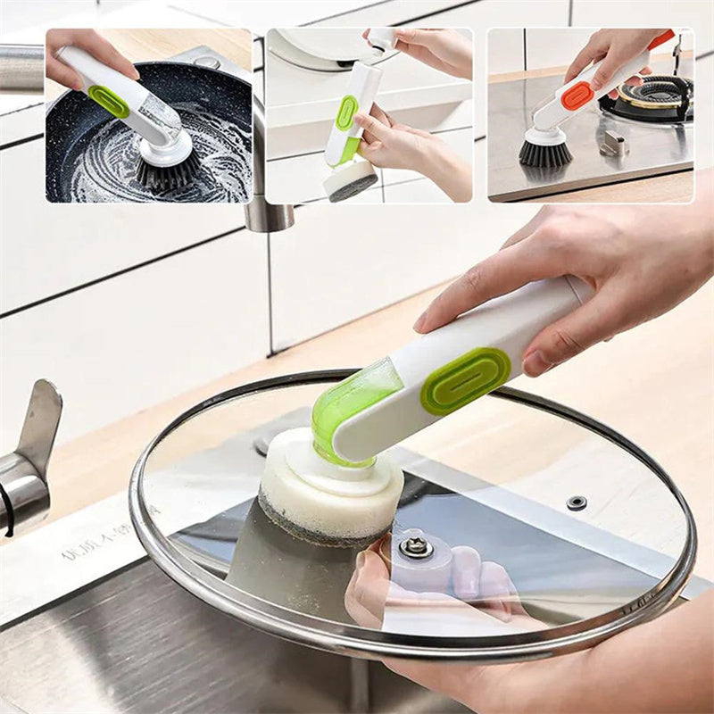 Versatile Liquid-Filled Cleaning Brush