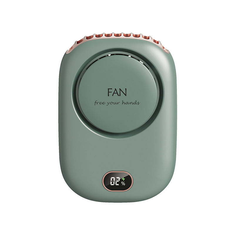 Silent Leafless Neck Fan with Digital Display