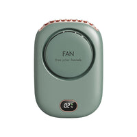 Silent Leafless Neck Fan with Digital Display
