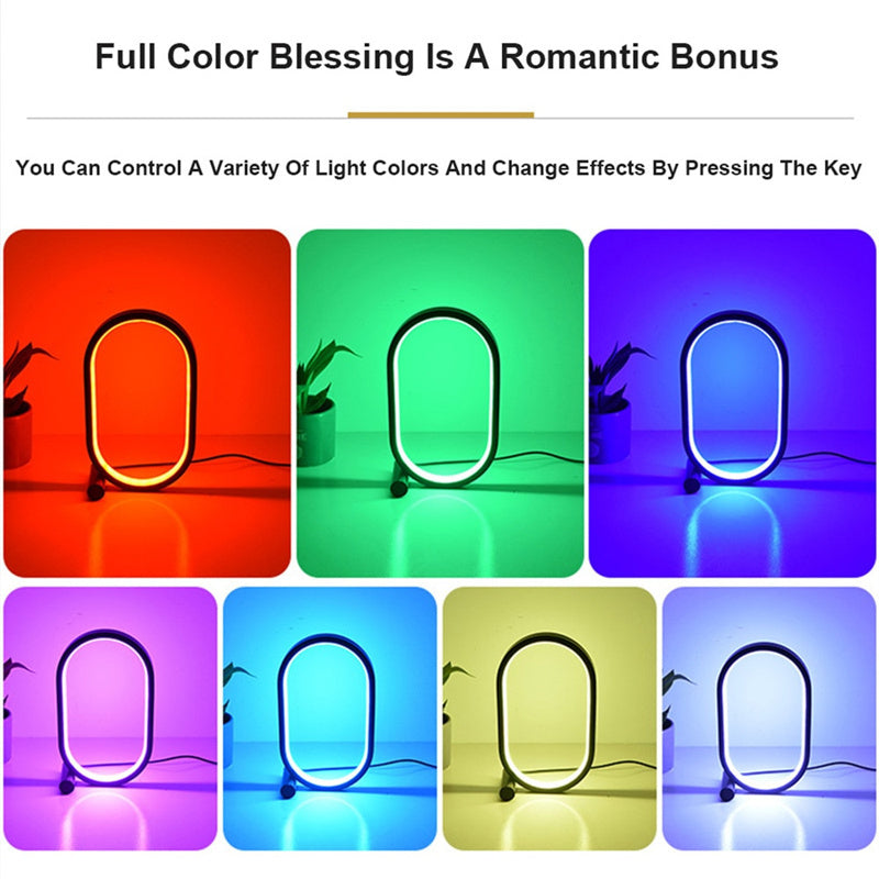 USB Oval Acrylic Touch Lamp