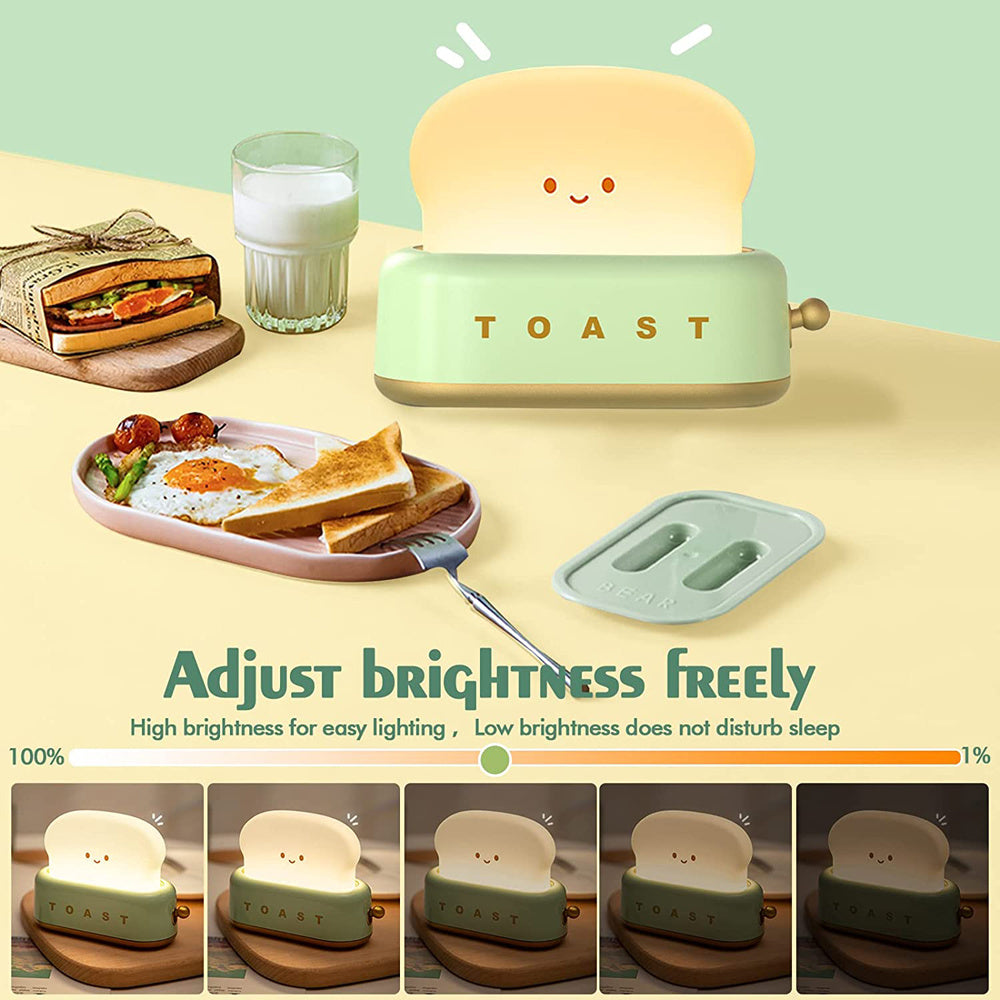 USB Charging LED Bread Night Light with Dimming and Timer