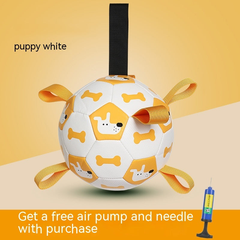 Interactive soccer ball toy for dogs