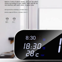 3-in-1 Wireless Charger with Temperature Tester and Multi-Alarm Clock