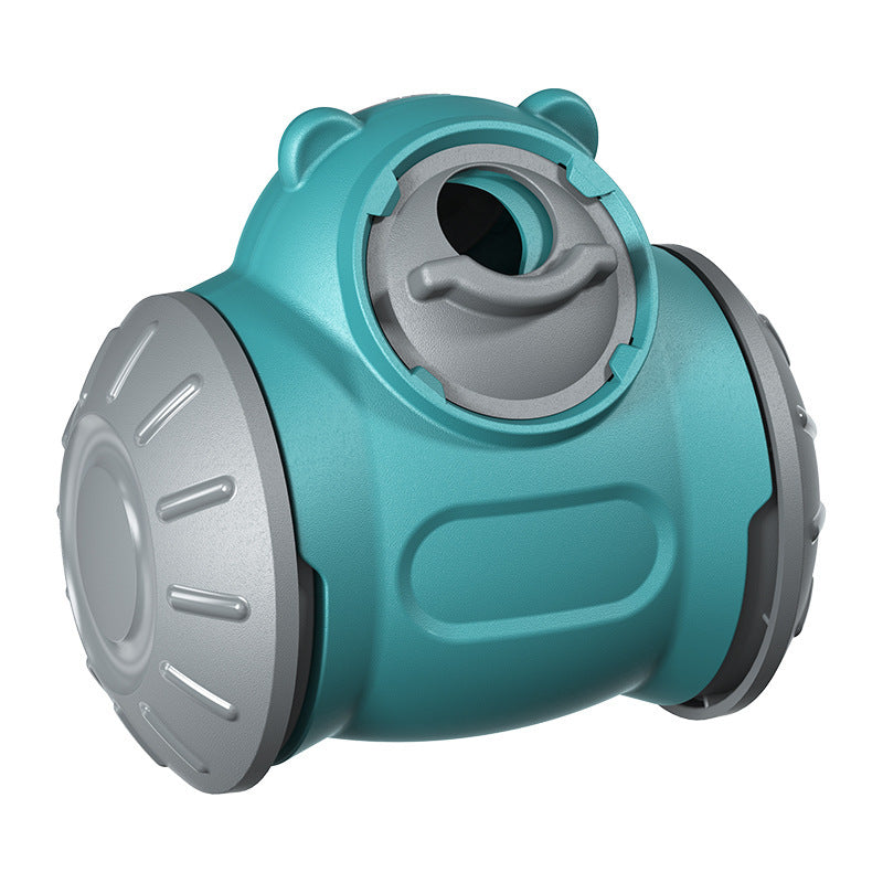 Interactive dog tumbler toy for IQ and slow feeding