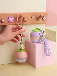 Mangosteen Fruit Keychain
