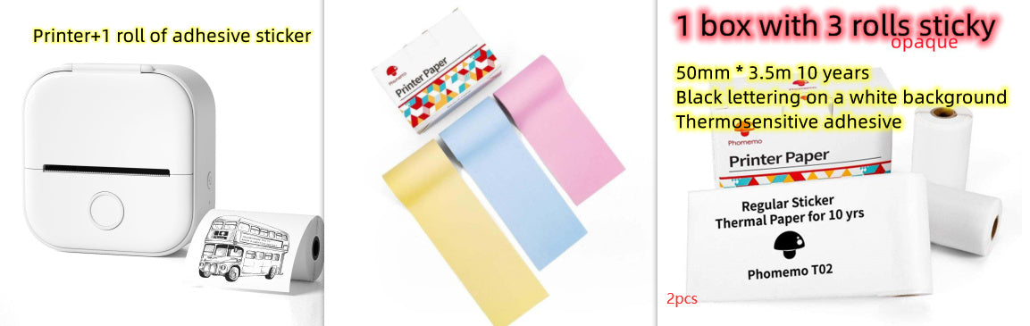 Portable Mini Thermal Label Printer: Bluetooth Connectivity