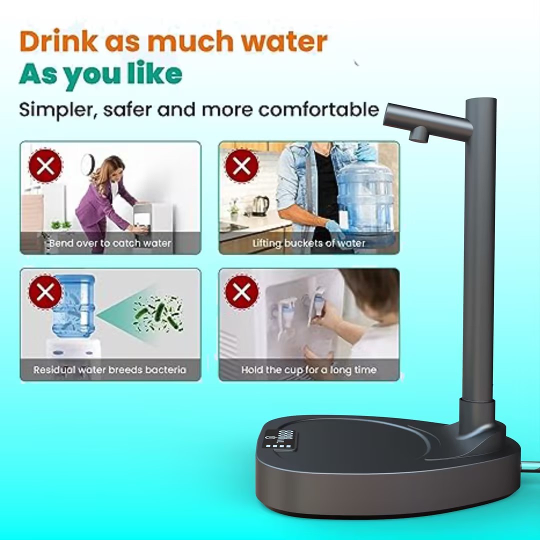 Desktop Rechargeable Water Dispenser with Extension Tube
