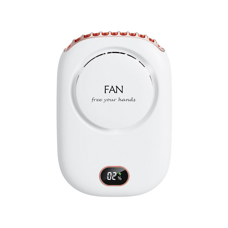 Silent Leafless Neck Fan with Digital Display