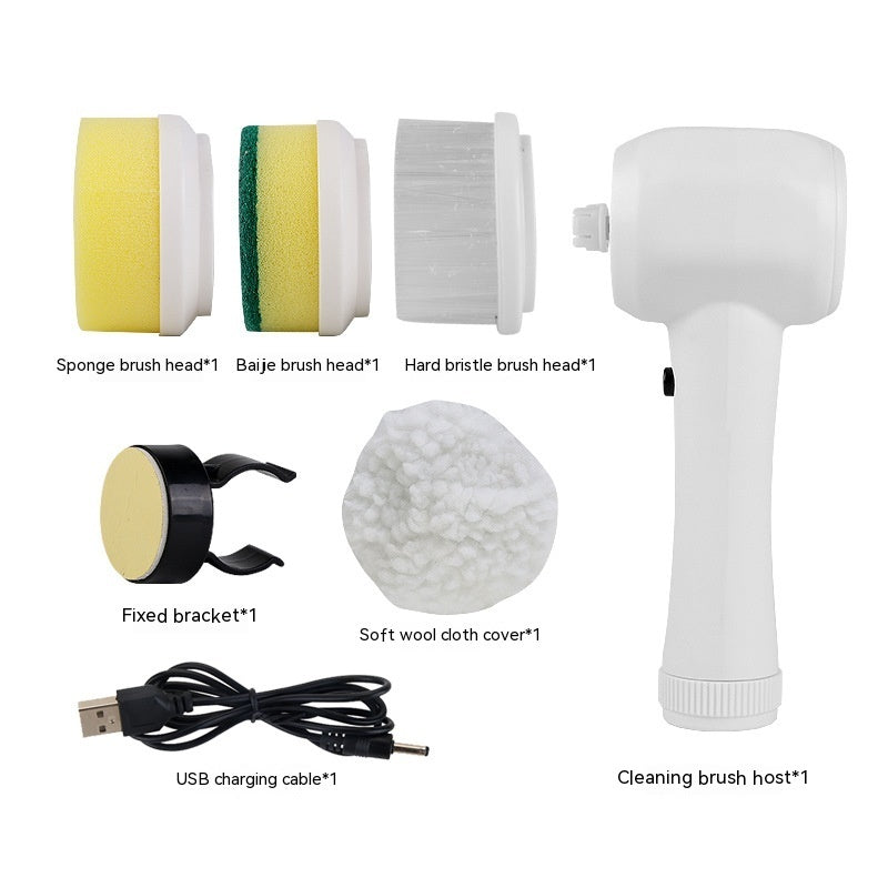 4-in-1 handheld electric cleaning brush