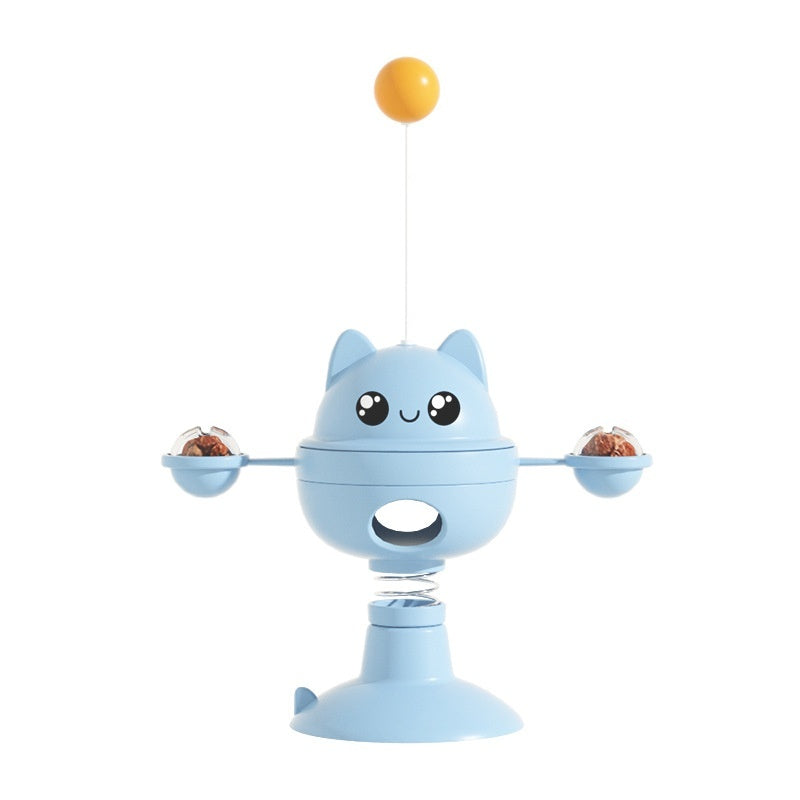 Suction Cup Rotatable Cat Toy.