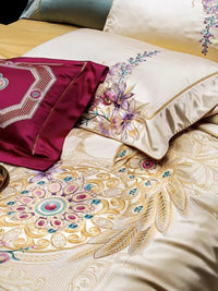 Embroidered Four-Piece Home Textiles Set