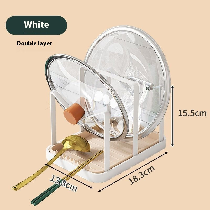 Punch-free Kitchen Lid Rack.