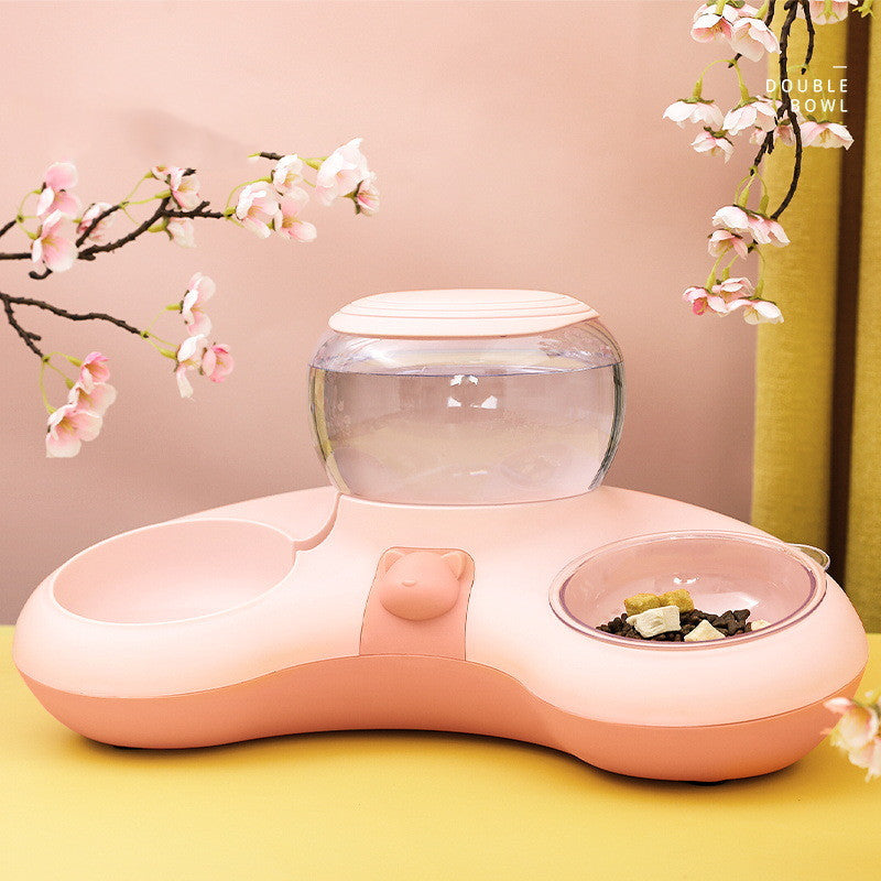 Automatic double bowl for water and feeding.