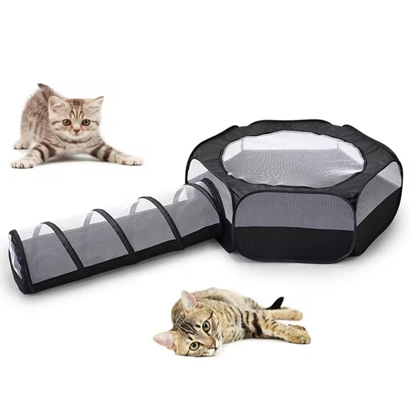 Foldable Cat Tunnel: Space-Saving and Easy to Clean