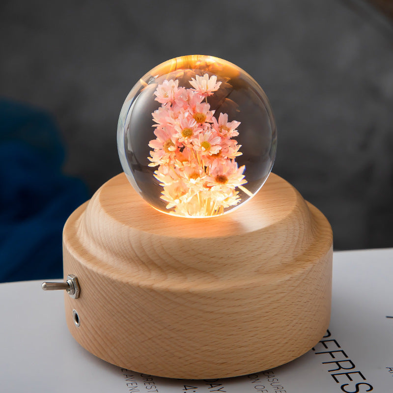 Crystal ball LED night light