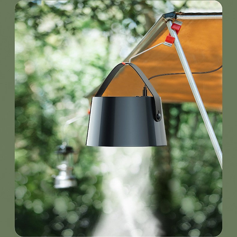 Portable desktop exhaust fan.