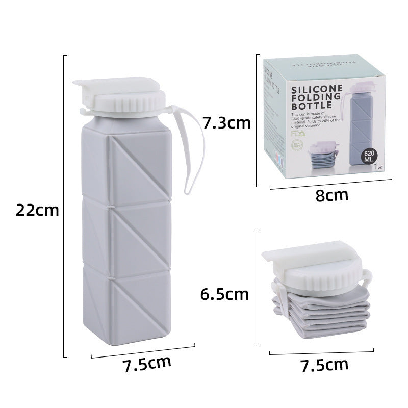 Portable Silicone Folding Water Bottle