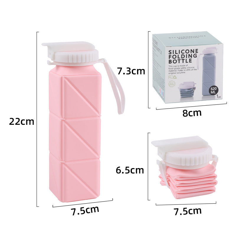 Portable Silicone Folding Water Bottle