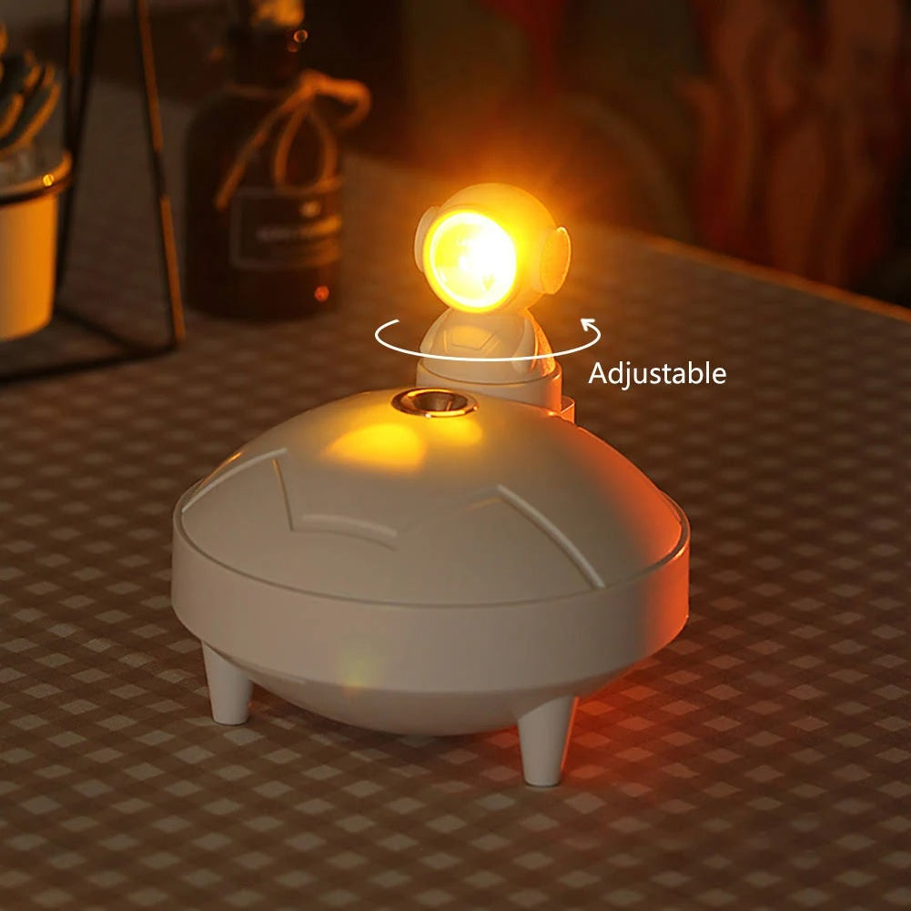 Astronaut Sunset Lamp Humidifier, 360° Rotating, USB Charging