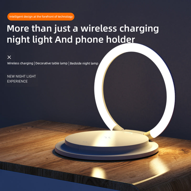 2-in-1 Wireless Charger with Folding LED Night Light