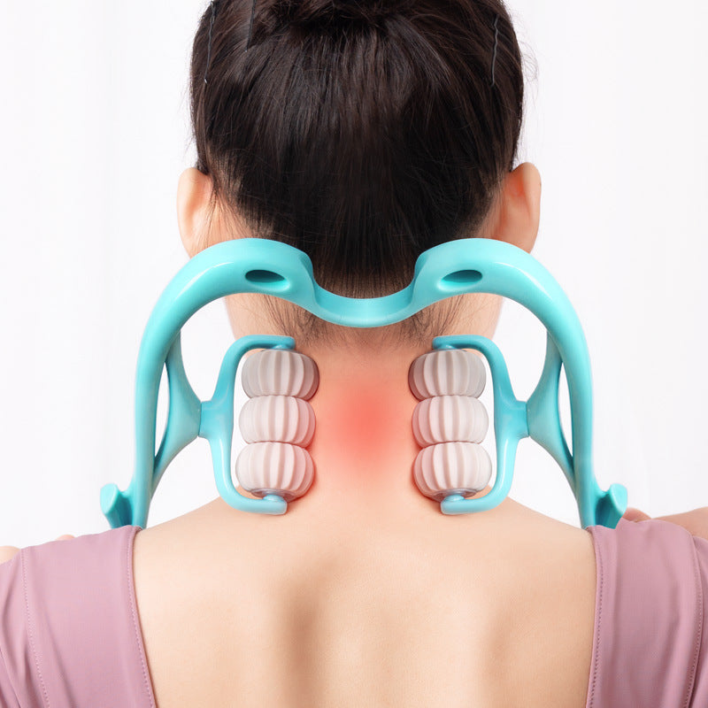 Six-Wheel Manual Neck Massager: Multifunctional Relief