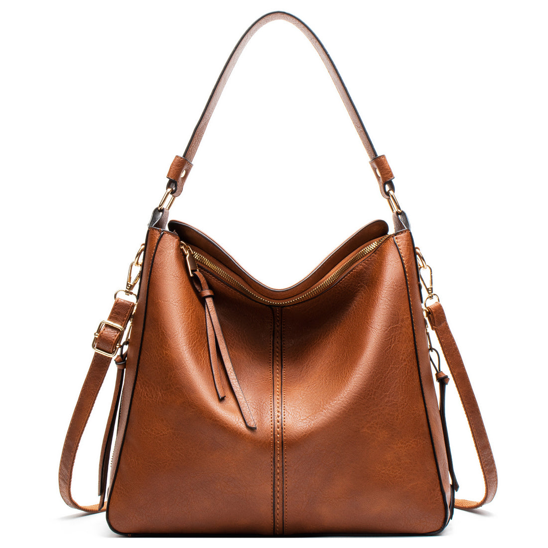 Women's High-Capacity Hobo Shoulder Bag