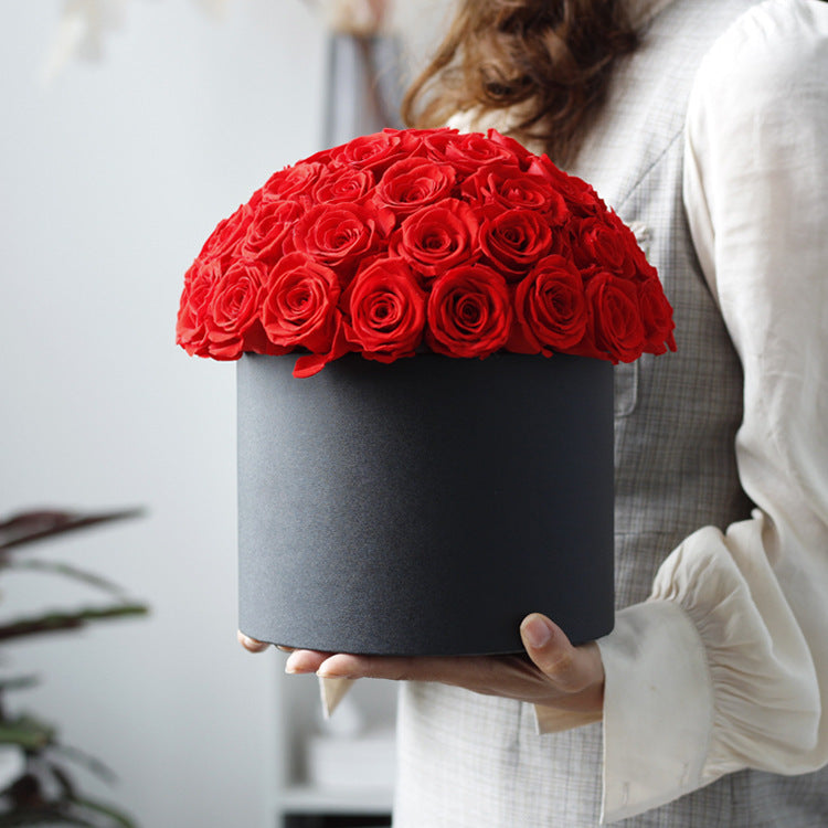 Bucket Rose Flower Box – Creative gift for Valentine's Day or Christmas.