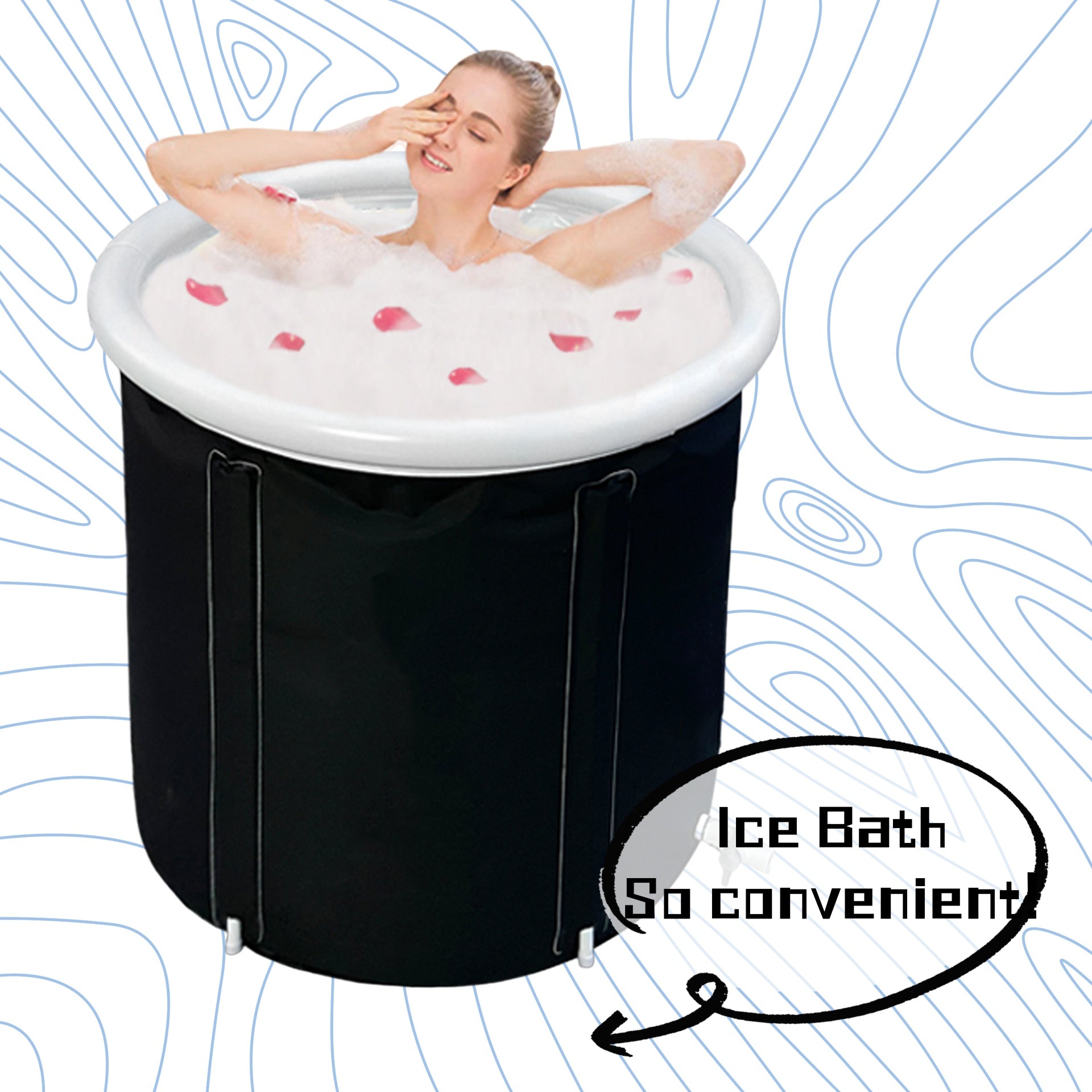 Inflatable Portable Ice Bath Tub for Recovery Therapy