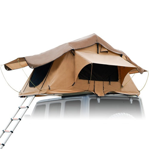 Rooftop Tent, Waterproof 280TC Lattice Cloth, Mobile Camping Essential.