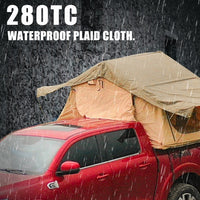 Rooftop Tent, Waterproof 280TC Lattice Cloth, Mobile Camping Essential.