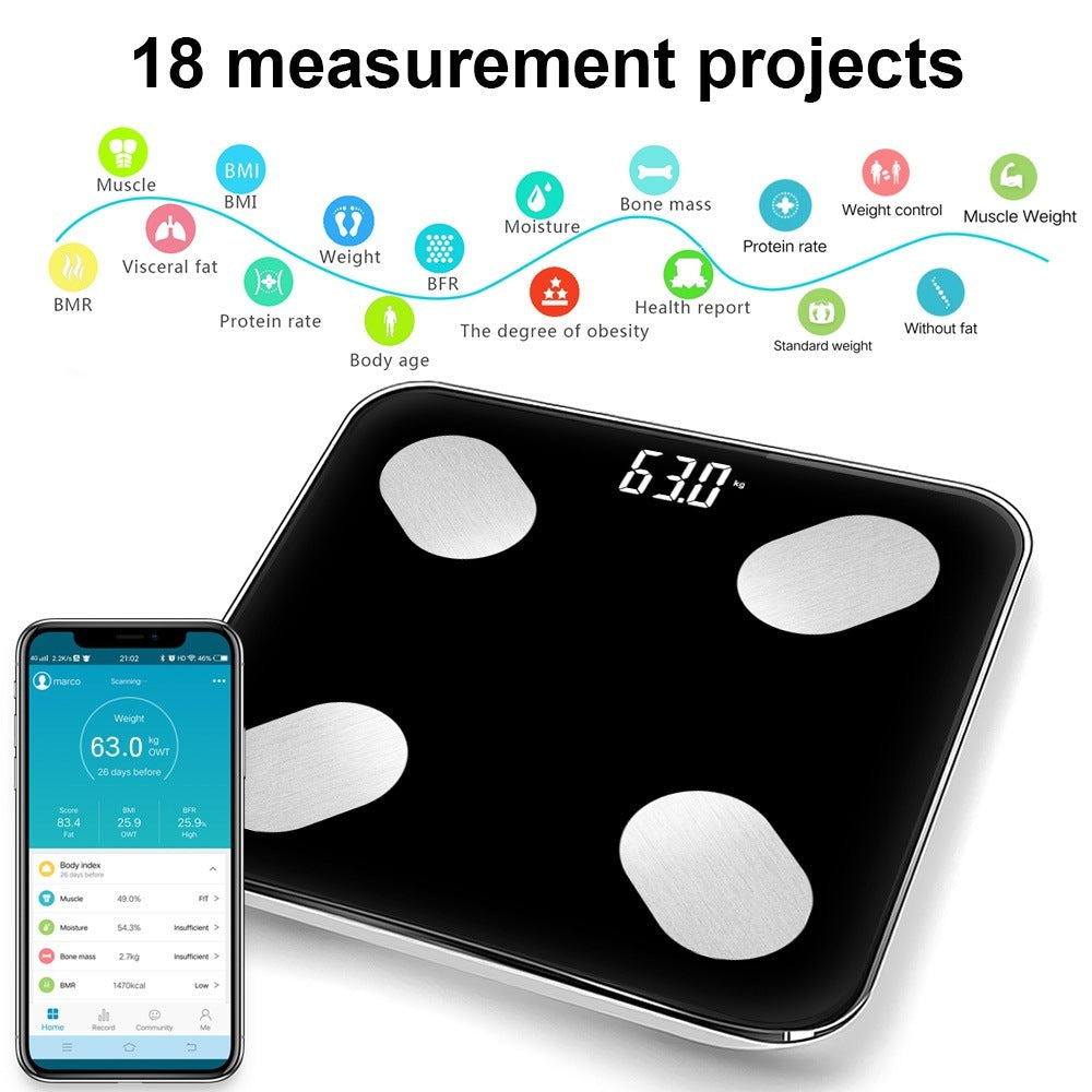 Bluetooth body fat scale.