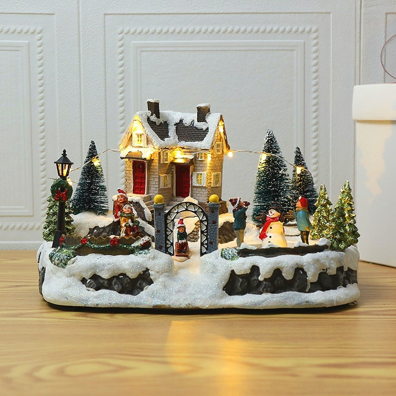 Christmas Glowing Music Courtyard Landscape House Decoration