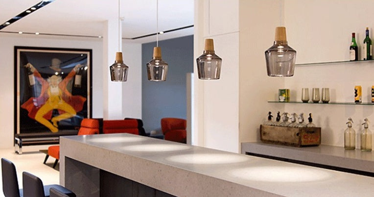 Modern LED Glass Pendant Light Fixture