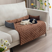 Large dog sofa bed with cushion.
