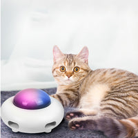 Smart UFO Gravity Cat Toy with Flying Teaser Turntable